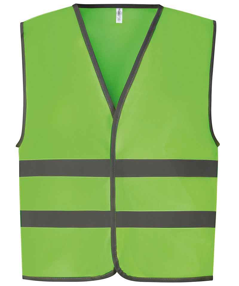 Yoko YK102 Hi-vis reflective border kids waistcoat (HVW102CH)