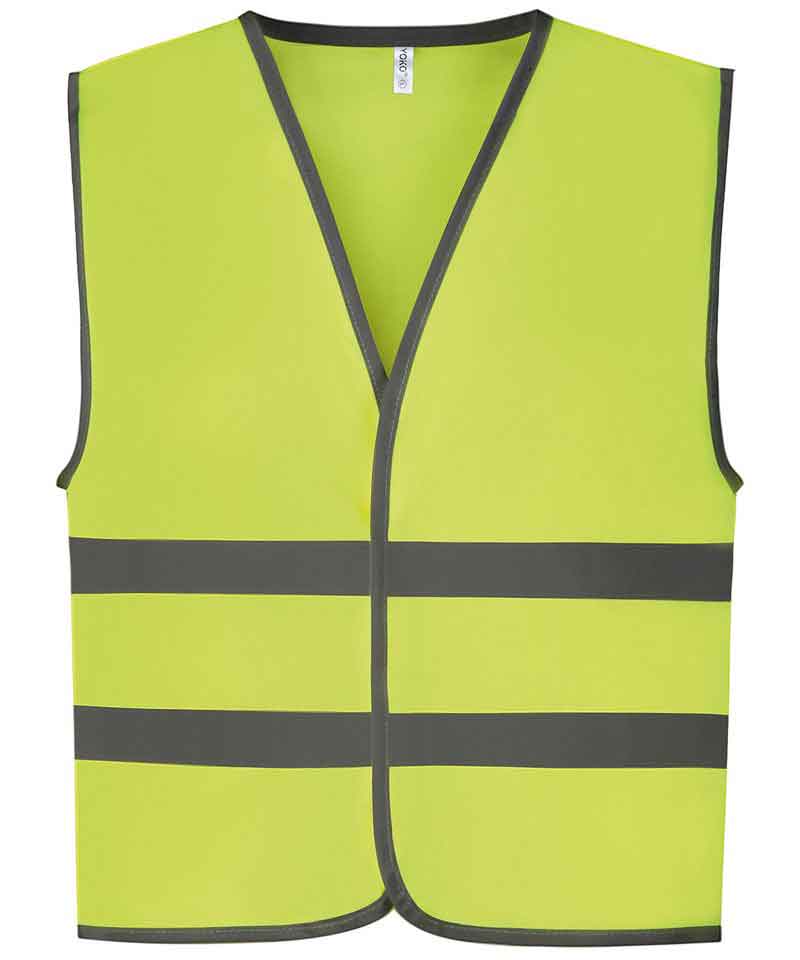 Yoko YK102 Hi-vis reflective border kids waistcoat (HVW102CH)
