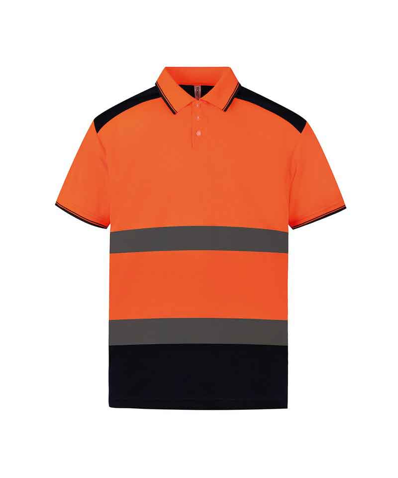 Yoko YK104 Hi-vis two-tone polo shirt (HVJ220)