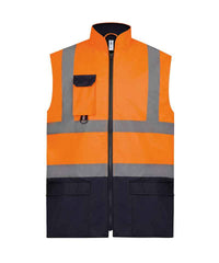 Yoko YK105 Hi-vis padded bodywarmer (HV005)