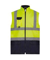Yoko YK105 Hi-vis padded bodywarmer (HV005)