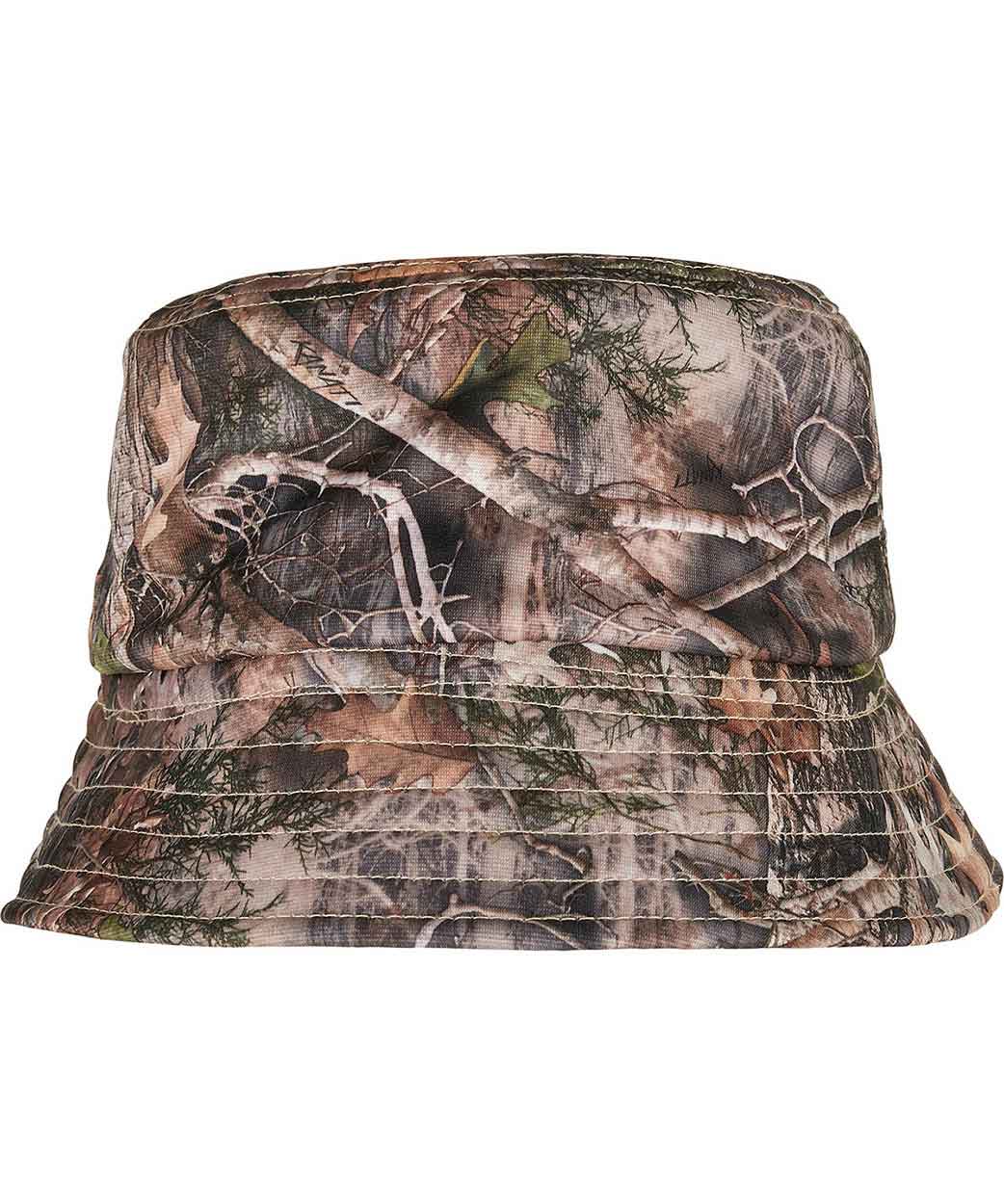 Flexfit by Yupoong 5003RS Sherpa real tree camo reversible bucket hat