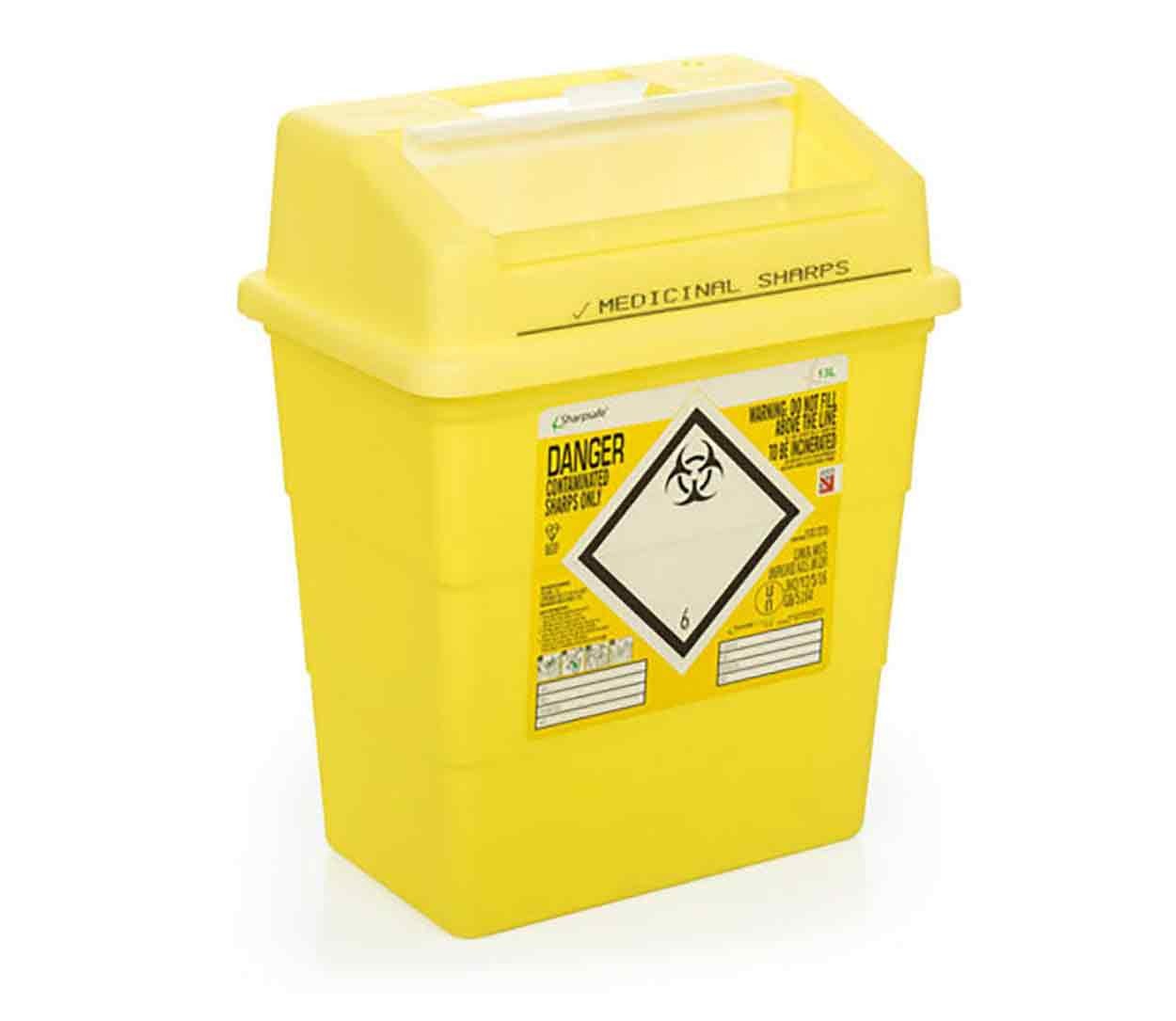 Click Medical CM0647 Sharps Bin 13Ltr - First Aid - Protective Equipment -  Workwear - Best Workwear