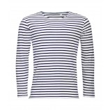 Sol's 1402 Marine Long Sleeve Stripe T-Shirt