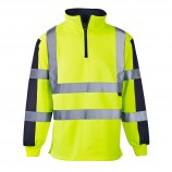 Supertouch HVRS1 Hi Vis 2 Tone Orange Rugby Shirt