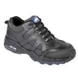 Himalayan 4041BK Black Leather Air Bubble Trainer Shoe