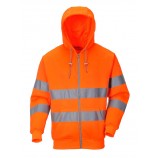 Portwest Hi-Vis Zip Front Hoody 