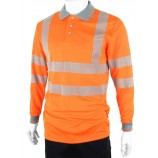 B-Seen BPKEXECLS Hiviz Executive Long Sleeve Polo