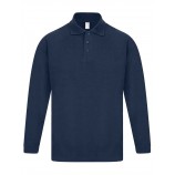Casual Classics C1007 Classic Long Sleeve Polycotton Polo Shirt 190gsm Adult