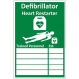 Click Medical CM1327 Aed Trained Personnel Sign