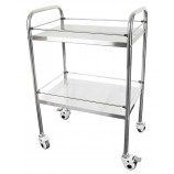 Click Medical CM1716 Two Tier Stainless Steel Medical Trolley