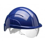 Centurion Vision Plus Safety Helmet Blue C/W Integrated Visor