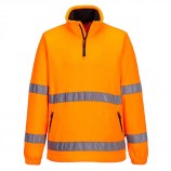 Portwest F302 Hi-Vis 1/2 Zip Fleece