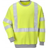 Portwest FR72 Flame Resistant Anti-Static Hi-Vis Sweatshirt