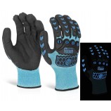 Glovezilla Glow In The Dark Foam Nitrile Glove Pair