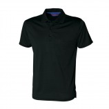 Henbury H473 Cooltouch Textured Stripe Polo Shirt