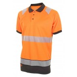 Click HVTT010 Hivis Two Tone Polo Shirt S/S