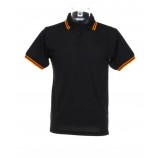 Kustom Kit Contrast Tipped Pique Polo Shirt