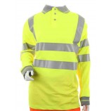 B-Seen LPK22 Ladies Hiviz L/S Polo