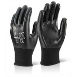 Click 2000 NDGFCBL Nitrile Fully Coated Polyester Glove Black