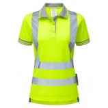 PULSARP700 Ladies Short Sleeve Hi-viz Polo Shirt