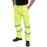 B-Seen Hi Viz Work Trousers Saturn Yel 