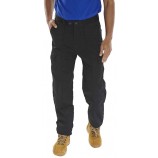 Click 7oz Poly/Cotton Trousers Black 