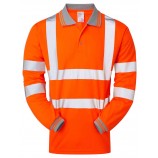 PULSAR PR470 Rail Spec Long Sleeve Hi-viz Polo Shirt