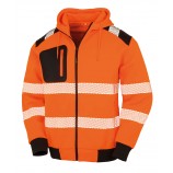 Result Genuine Recycled R503X Recycled robust zipped safety hoodie