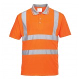 Portwest Hi-Vis Short Sleeved Polo Shirt 