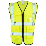 Supertouch H114 Hi Vis Yellow Executive Vest
