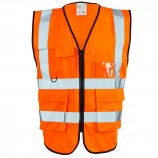 Supertouch H116Hi Vis Orange 2 Tone Executive Vest