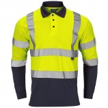 Supertouch H136Hi Vis 2 Tone Yellow Long Sleeve Polo Shirt