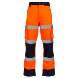 Supertouch H139Hi-Vis 2 Tone Orange Combat Trousers