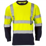 Supertouch H132Hi-Vis 2 Tone Yellow Sweatshirt