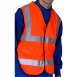 B-Seen WCENGOR Hi-Viz Waistcoat Orange