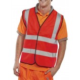 Beeswift WCENGRE Hi-Viz Waistcoat Red