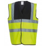 Yoko YK001 Hi Vis 2 Band And Braces Waistcoat (HVW100)