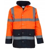 Yoko YK048 High visibility two-tone motorway jacket (HVP302)