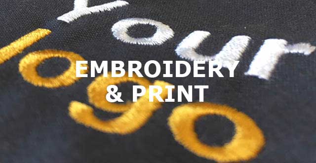 workwear embroidery and print